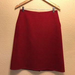 Donna Karan Signature wool mid length skirt